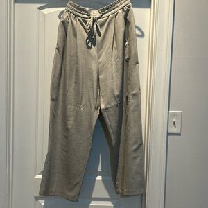 Gray Drawstring Pants